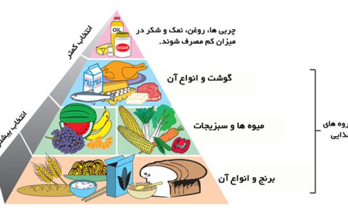 لوحه ی بهداشت ، تغذیه و ورزش دوره ی ابتدایی